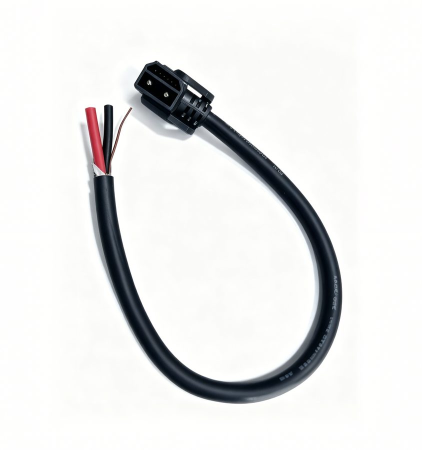 连接器 2+6公头2X4+1X0.3 L500mm